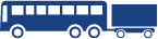 Bus + aanhangwagen